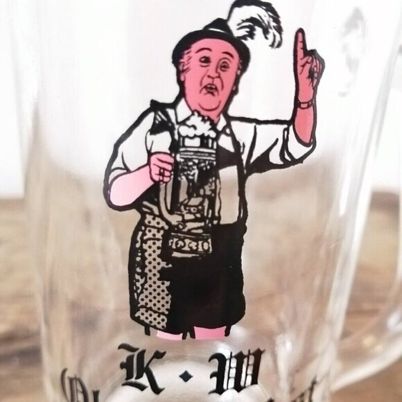 🎁Vintage Oktoberfest Heavy Glass Beer Mug STEIN Kitchener Waterloo Oktoberfest - Picture 7 of 13